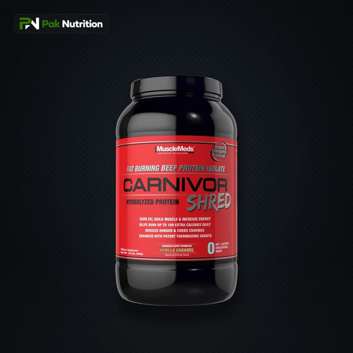 MUSCLE MEDS CARNIVOR SHRED — Hero