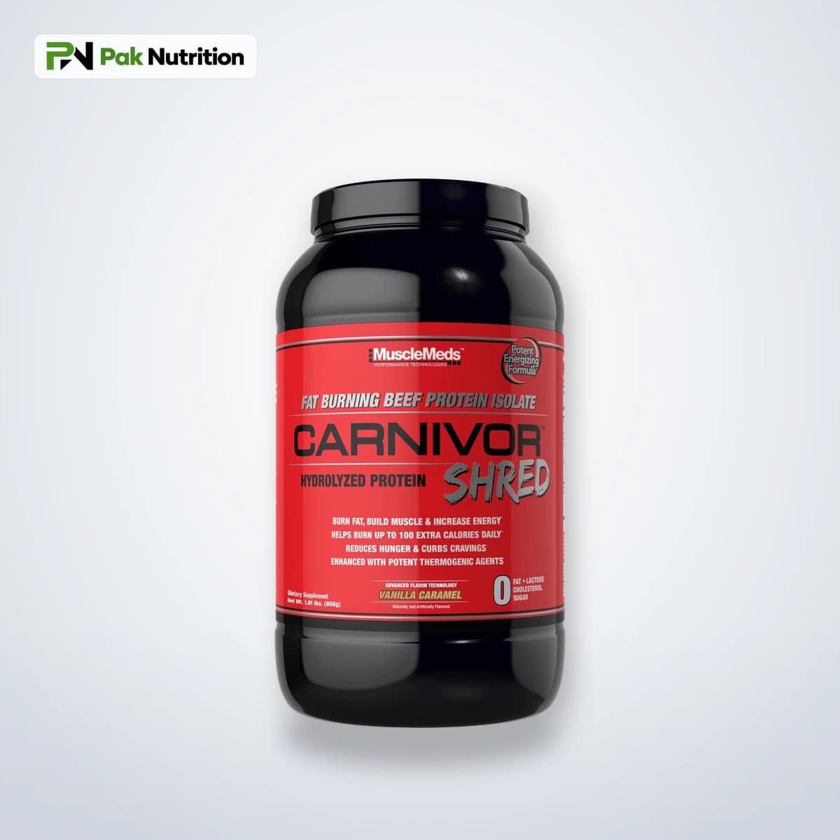 MUSCLE MEDS CARNIVOR SHRED — Hero
